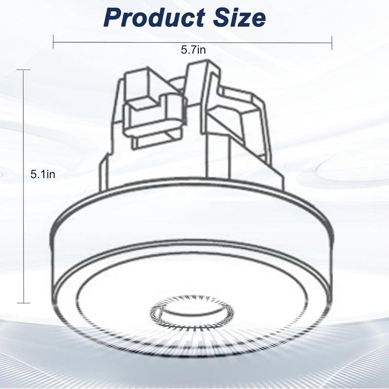 ZGTools 834036 120V Vacuum Motor for ProTeam Backpack Shop Vac Motor, for Super Coach Pro 6/Pro 10, ProVac Pro 6/Pro 10, ProVac FS 6, for Pro Team Vacuum Parts & Accessories, Replacement Parts 834099 836099 - Image 3
